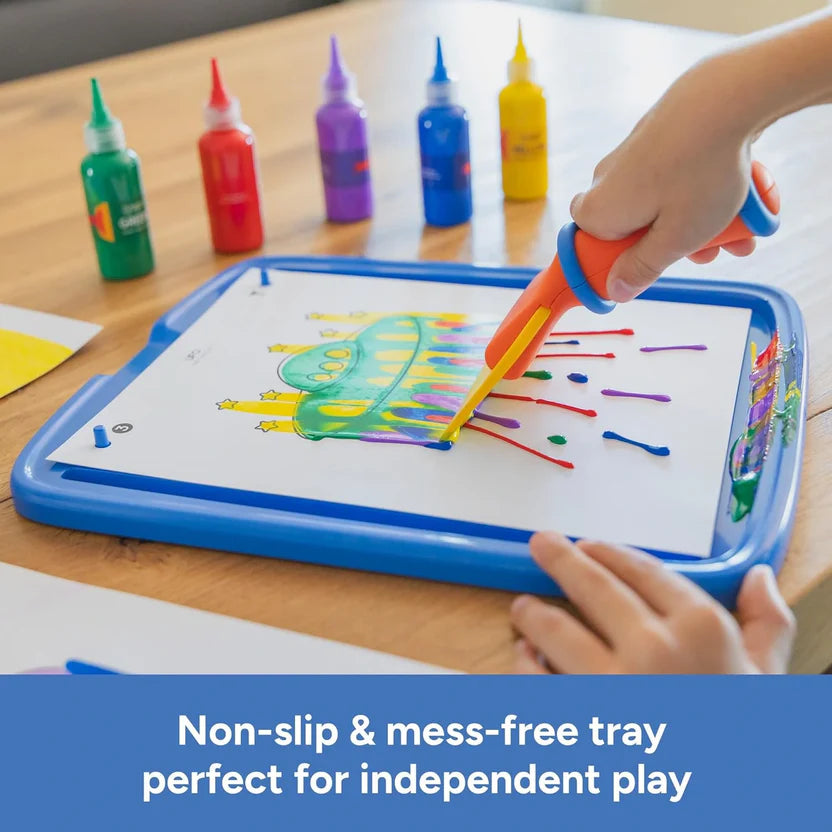 Squeegee Art – Crea opere arcobaleno con una semplice spatola, senza pennelli