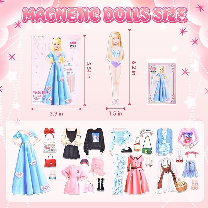 Magnetic Princess Dress Up Baby – un giocattolo creativo per piccole stiliste!