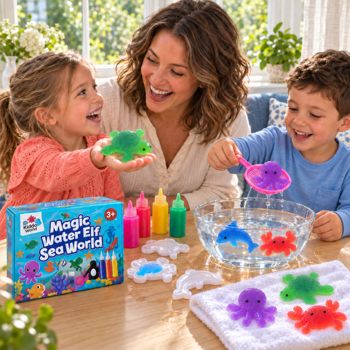 Magic Water Squishies – Kit creativo per creare figure 3D | 3+ anni