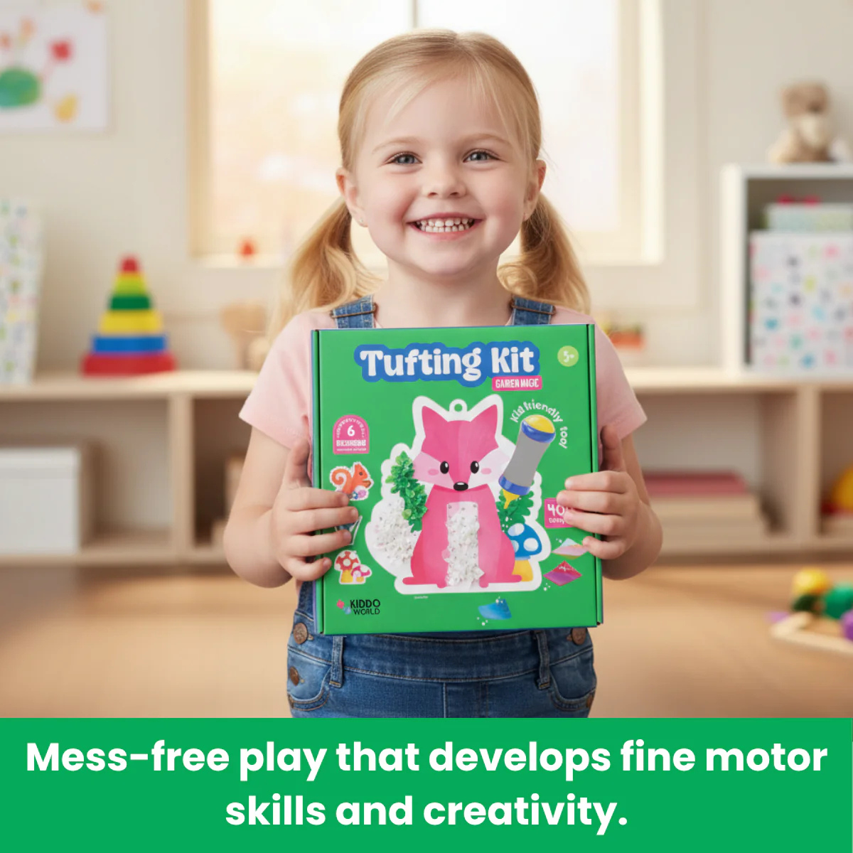 PACCHETTO CREATIVO SUPREMO: Pom Pom Kit, Tufting Kit & Foil Fun Principesse
