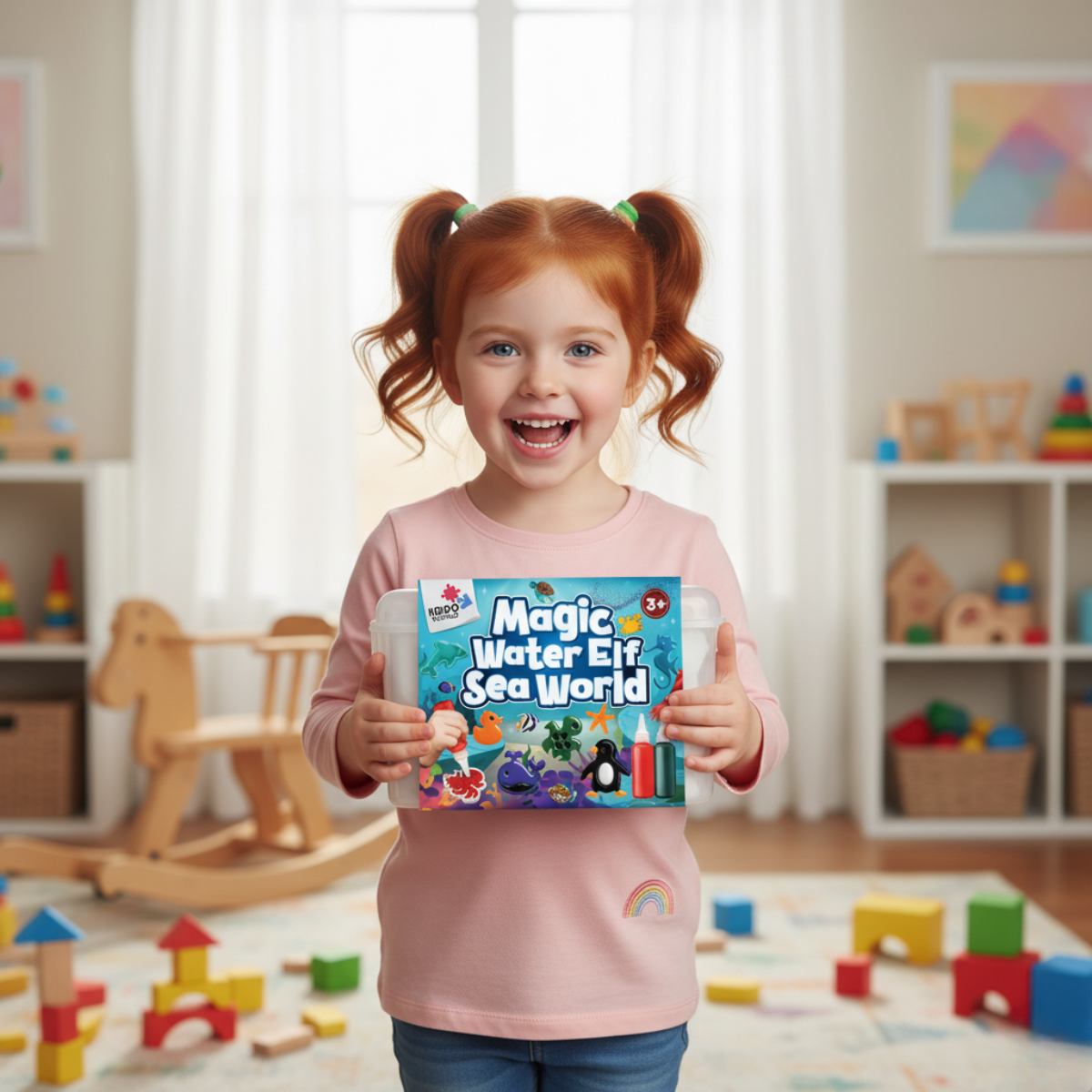 Folletto d’acqua magico – Mondo marino | 4, 8 o 12 colori, per bambini dai 2+ anni