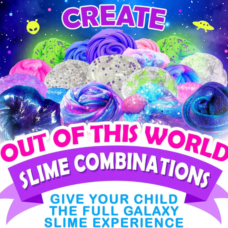Pacchetto Slime 3 in 1 – Galaxy, Ice Cream e Mermaid Ocean Slime! (4+ anni)