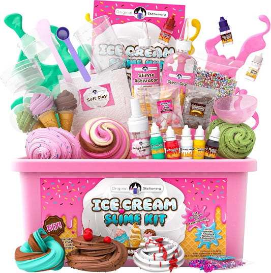 Kit per creare il tuo slime gelato – divertimento creativo e lavoretti per bambini dai 4 anni in su