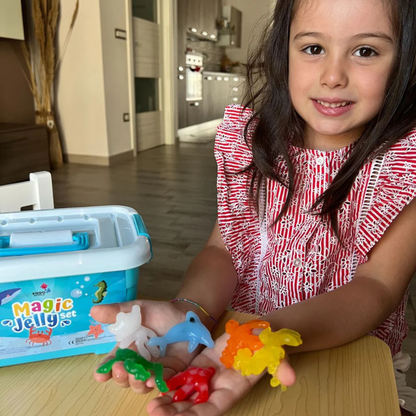 Magici folletti d’acqua con GLITTER | Mondo marino | 4, 8 e 12 colori | per bambini 3+