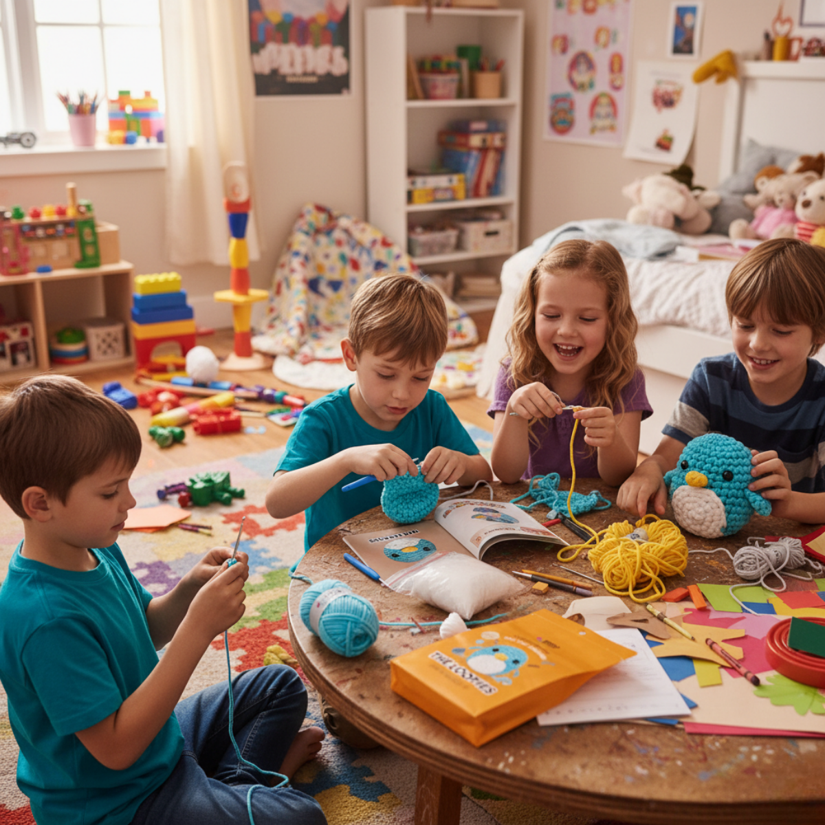 Splendido kit per il uncinetto per principianti | Pingvin Oli per piccoli e grandi creativi, per bambini dai 8+ anni