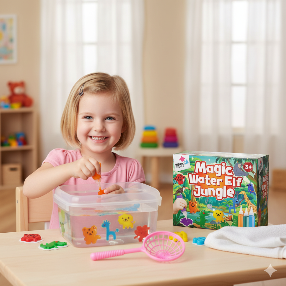 Folletti Magici dell’Acqua – Giungla | 4, 8 o 12 colori, per bambini dai 2+ anni