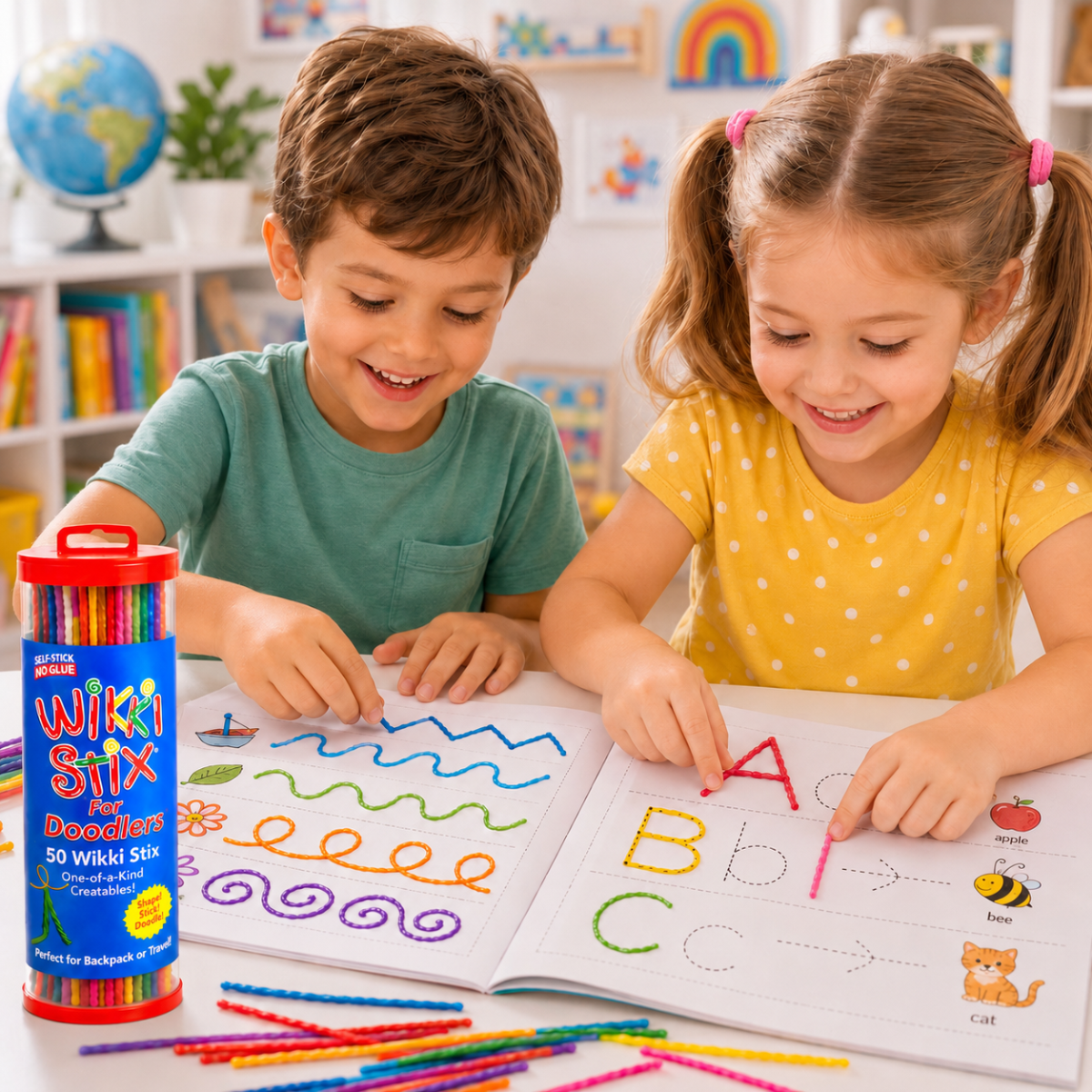 Wikki Stix Cordincette cerate magiche (set da 50 pezzi, 3+ anni)
