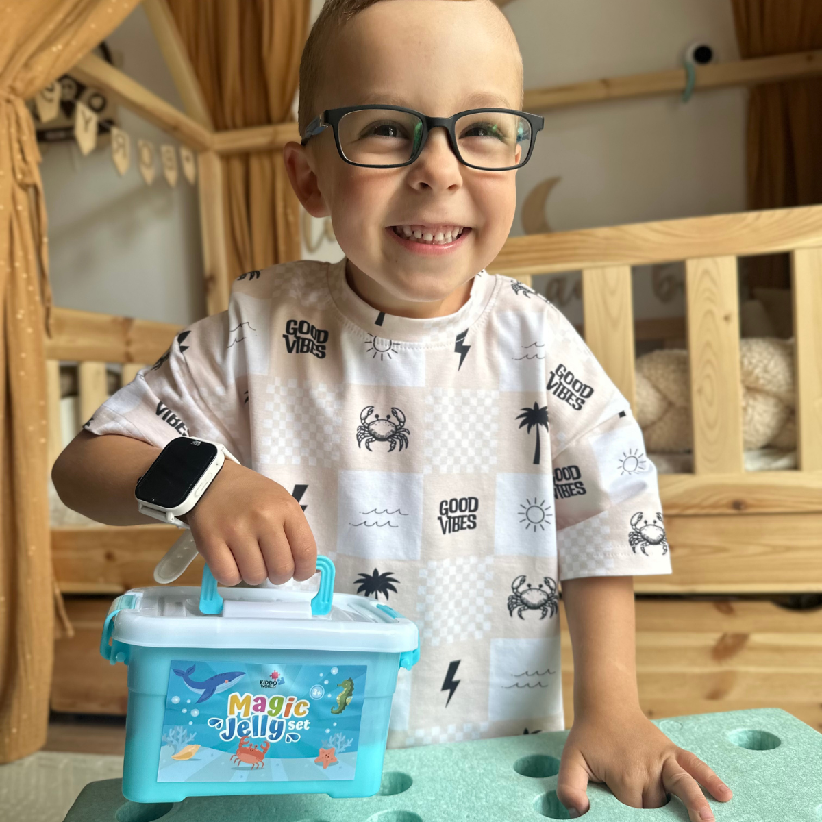 Magici folletti d’acqua con GLITTER | Mondo marino | 4, 8 e 12 colori | per bambini 3+