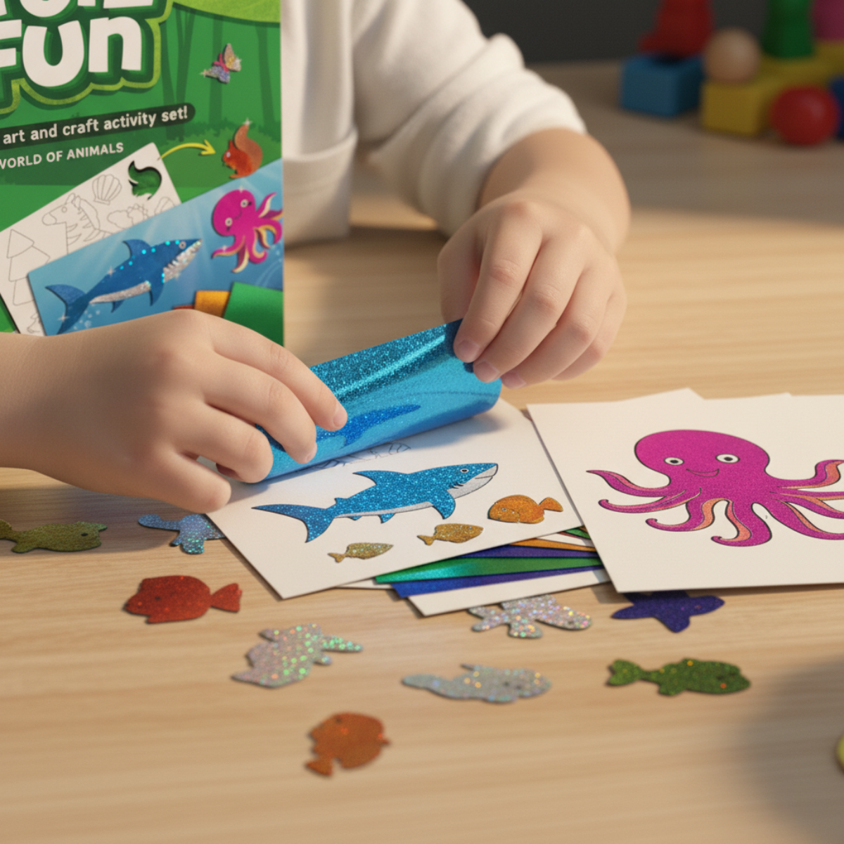 Foil Fun | Crea animaletti con foglietti luminosi senza disordine – per bambini dai 3+ anni in su