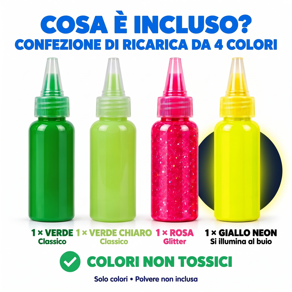 Set di 4 gel colorati