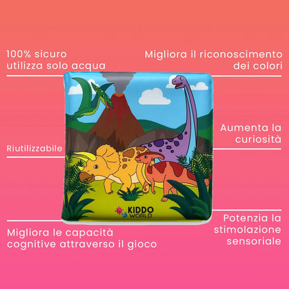 Libro da colorare ad acqua Dinosaurs (6+ mesi)