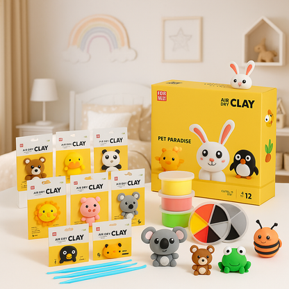Set per creare animaletti con l’argilla (5+ anni)