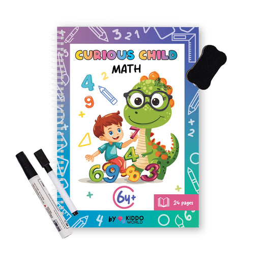 Libro di esercizi di matematica Curious Child (6+ anni)