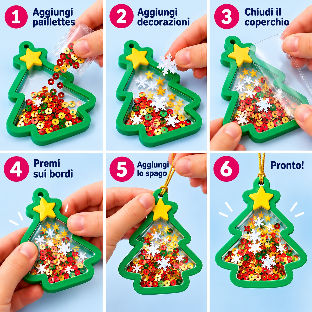 Shake-Its – Kit creativo per realizzare decorazioni festive (4+ anni)