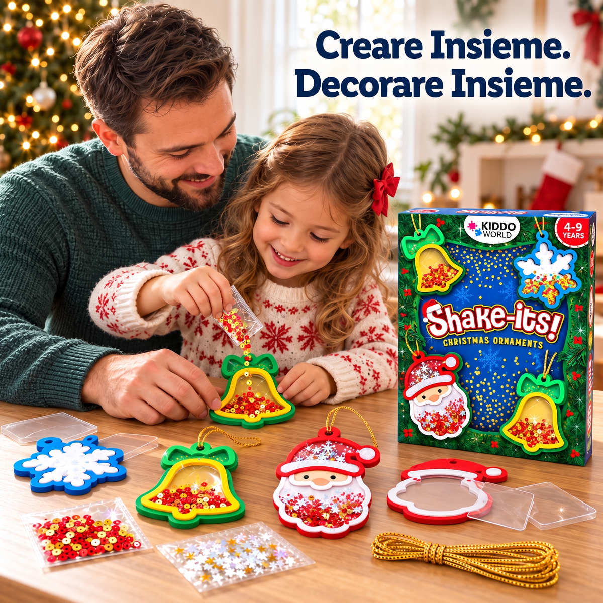 Shake-Its – Kit creativo per realizzare decorazioni festive (4+ anni)
