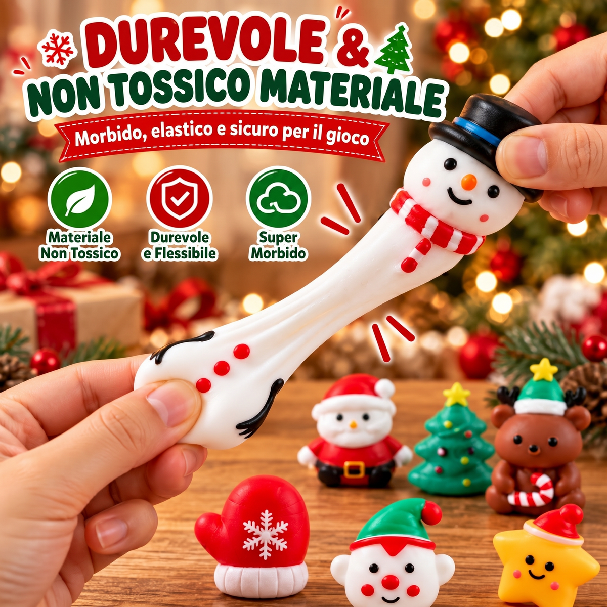 Calendario dell’Avvento Squishy di Natale – 24 sorprese Squishy (3+ anni)