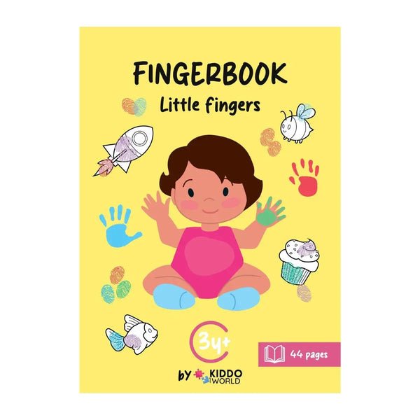 Libro da colorare con impronte Little Fingers (3+ anni)