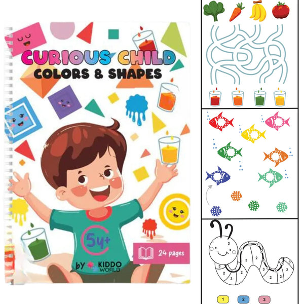 Curious Child: Quaderno Montessori di colori e forme (5+ anni)