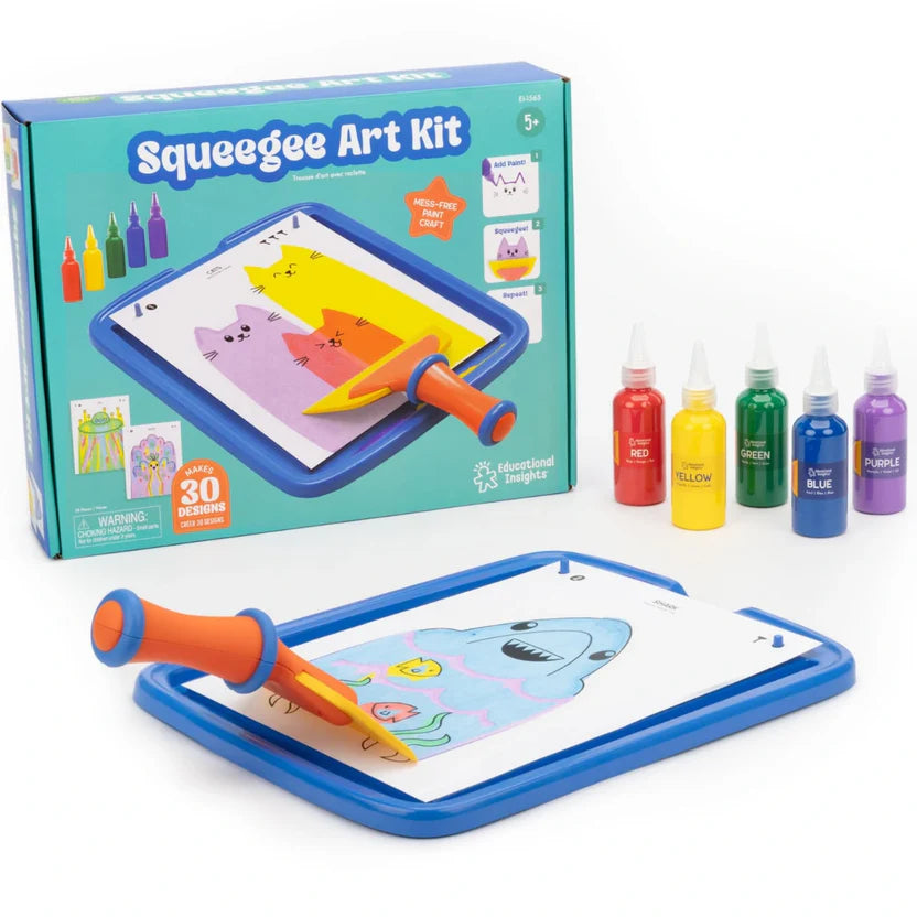 Squeegee Art – Crea opere arcobaleno con una semplice spatola, senza pennelli