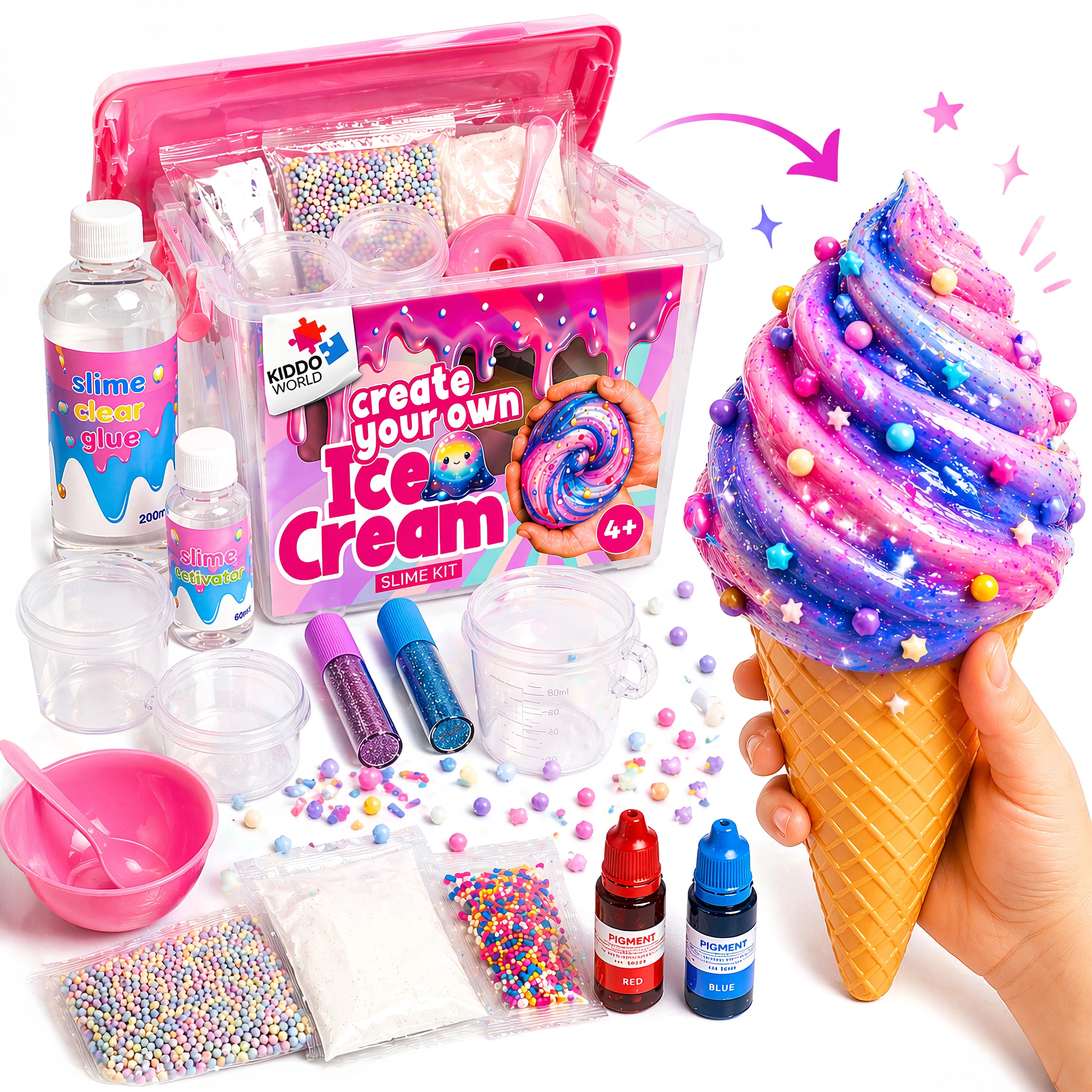 Ice Cream Slime – Crea slime che sembra e profuma come un vero gelato! (4+ anni)