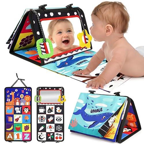 Tappetino sensoriale con specchio per tummy time – Stimola lo sviluppo del tuo bambino fin dai primi mesi (0+ mesi)