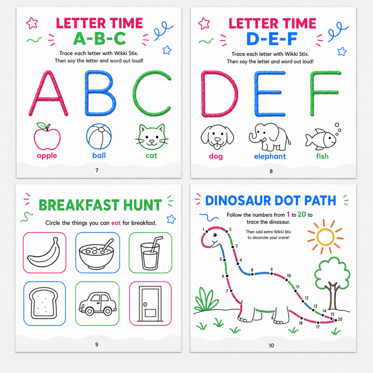 Wikki Stix: Il grande e-book di attività (30 pagine e 40 attività)